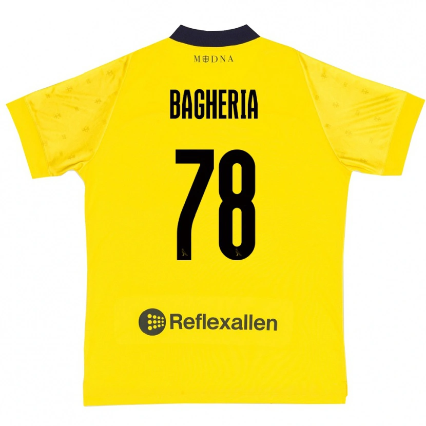 Danxen Kinder Fabrizio Bagheria #78 Gelb Marineblau Heimtrikot Trikot 2025/26 T-Shirt