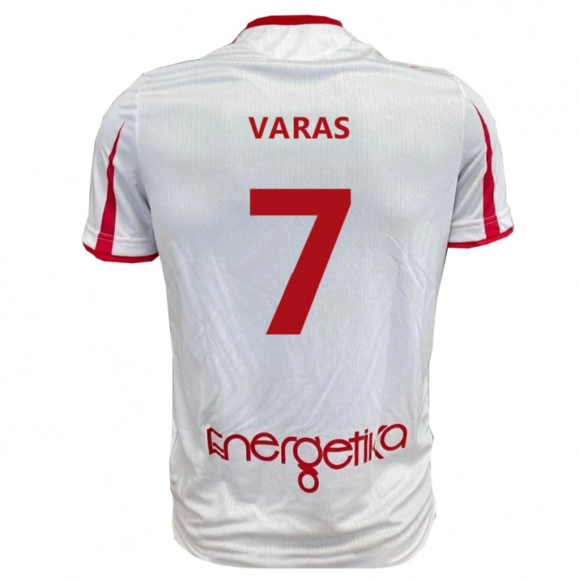 Danxen Kinder Kevin Varas #7 Weiß Rot Heimtrikot Trikot 2025/26 T-Shirt
