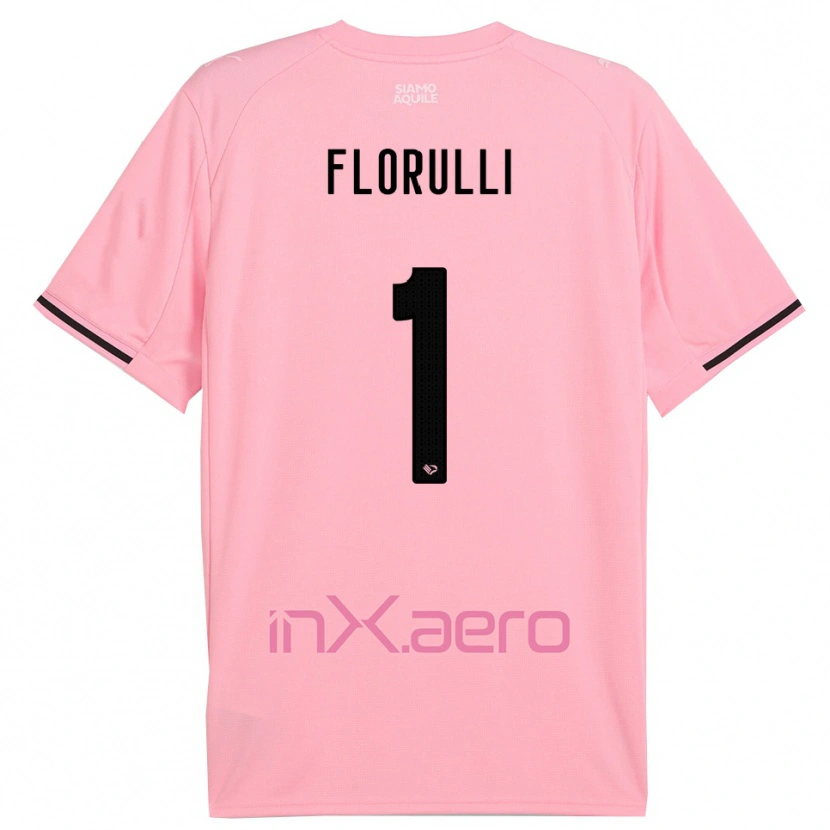 Danxen Kinder Gerlando Florulli #1 Pink Schwarz Heimtrikot Trikot 2025/26 T-Shirt