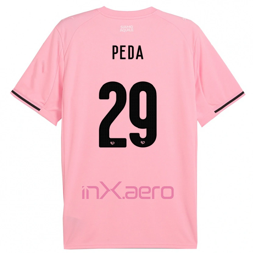 Danxen Kinder Patryk Peda #29 Pink Schwarz Heimtrikot Trikot 2025/26 T-Shirt