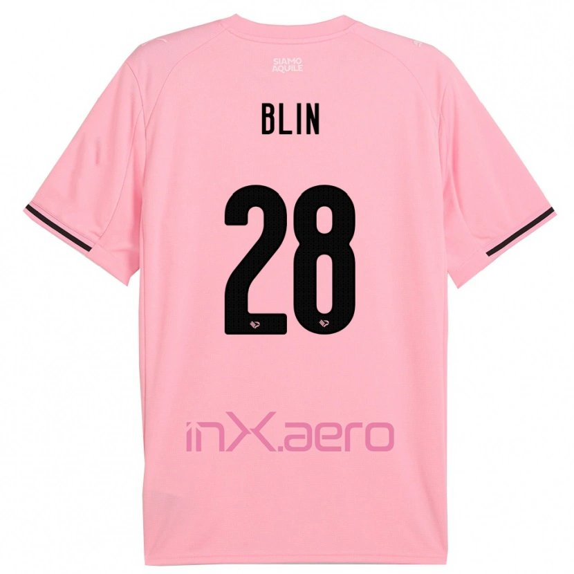 Danxen Kinder Alexis Blin #28 Pink Schwarz Heimtrikot Trikot 2025/26 T-Shirt