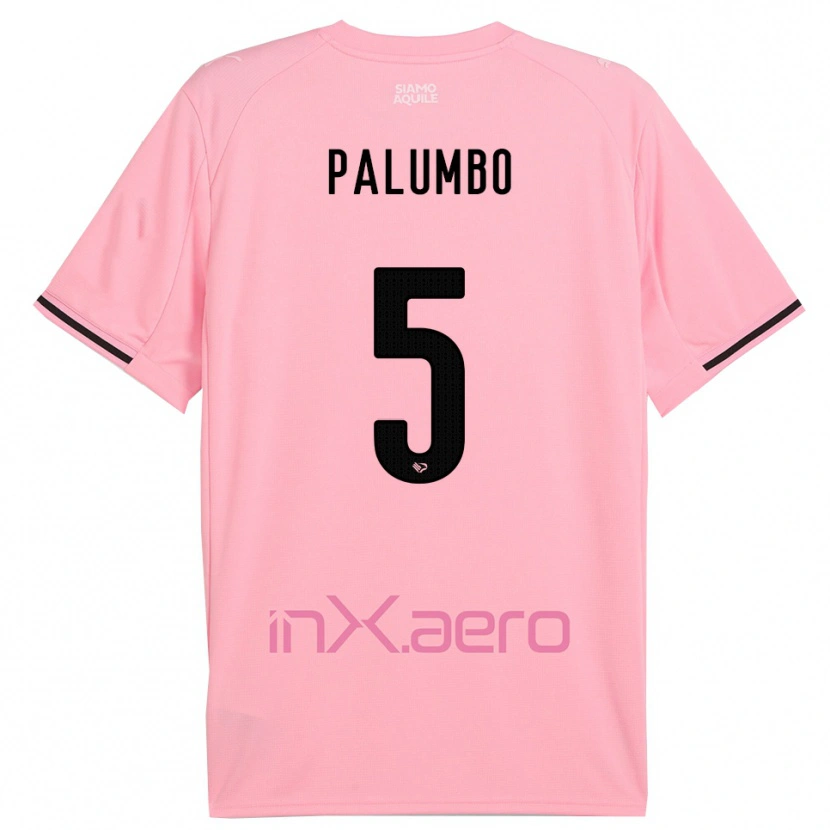 Danxen Kinder Antonio Palumbo #5 Pink Schwarz Heimtrikot Trikot 2025/26 T-Shirt