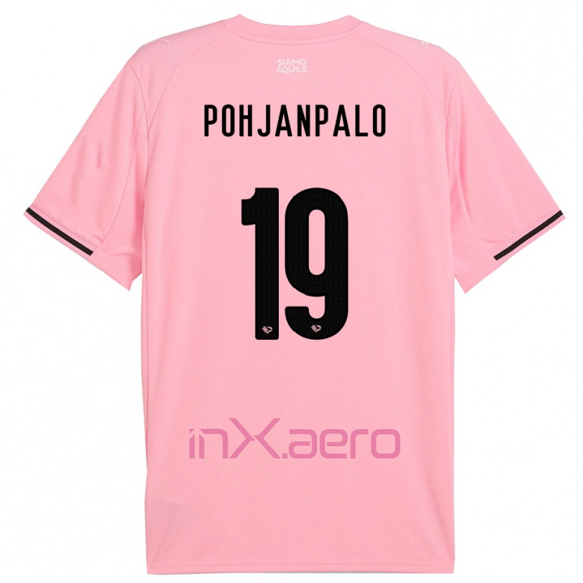 Danxen Kinder Joel Pohjanpalo #19 Pink Schwarz Heimtrikot Trikot 2025/26 T-Shirt