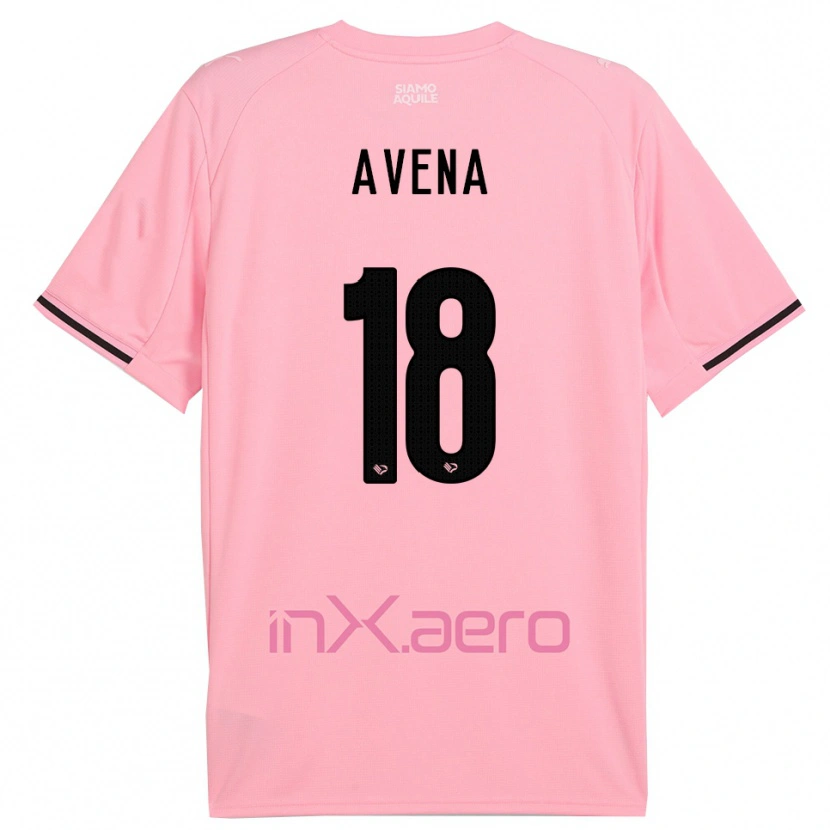 Danxen Kinder Pietro Avena #18 Pink Schwarz Heimtrikot Trikot 2025/26 T-Shirt
