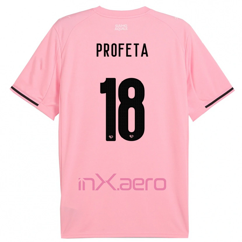 Danxen Kinder Andrea Profeta #18 Pink Schwarz Heimtrikot Trikot 2025/26 T-Shirt