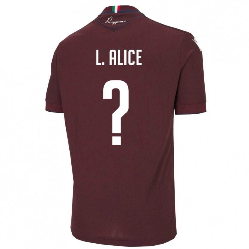 Danxen Kinder Lombardi Alice #0 Burgund Weiß Heimtrikot Trikot 2025/26 T-Shirt