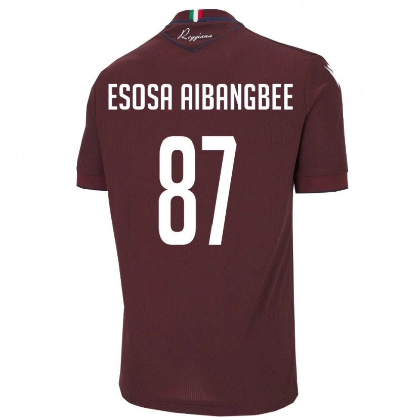 Danxen Kinder Simon Esosa Aibangbee #87 Burgund Weiß Heimtrikot Trikot 2025/26 T-Shirt