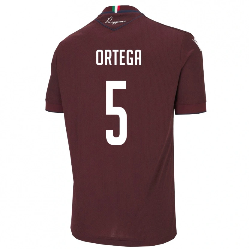 Danxen Kinder Jean Paulo Cardona Ortega #5 Burgund Weiß Heimtrikot Trikot 2025/26 T-Shirt