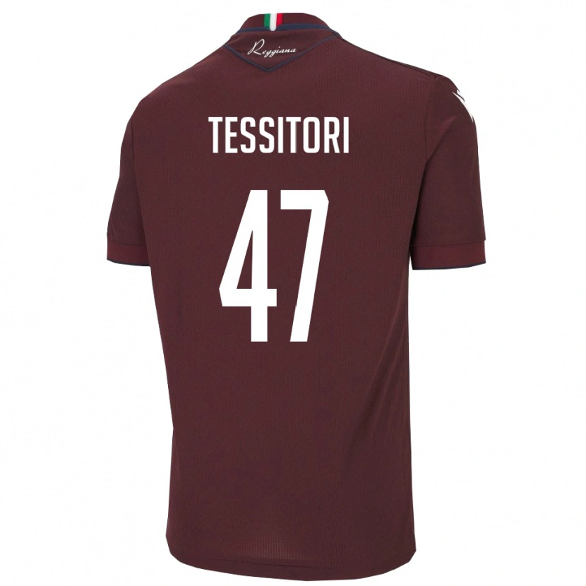 Danxen Kinder Matteo Tessitori #47 Burgund Weiß Heimtrikot Trikot 2025/26 T-Shirt