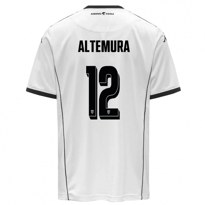 Danxen Kinder Tommaso Altemura #12 Weiß Schwarz Heimtrikot Trikot 2025/26 T-Shirt