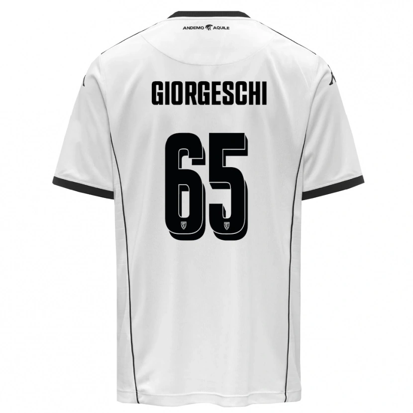 Danxen Kinder Simone Giorgeschi #65 Weiß Schwarz Heimtrikot Trikot 2025/26 T-Shirt