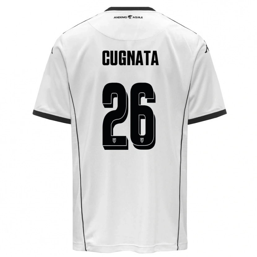 Danxen Kinder Christian Cugnata #26 Weiß Schwarz Heimtrikot Trikot 2025/26 T-Shirt
