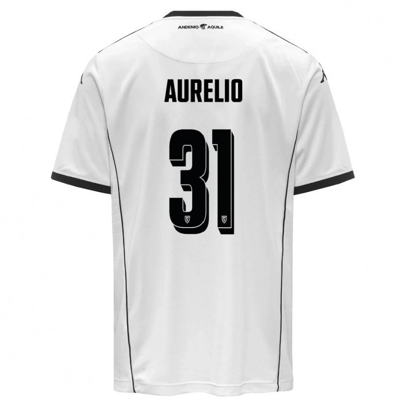 Danxen Kinder Giuseppe Aurelio #31 Weiß Schwarz Heimtrikot Trikot 2025/26 T-Shirt