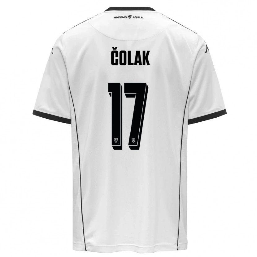 Danxen Kinder Antonio Colak #17 Weiß Schwarz Heimtrikot Trikot 2025/26 T-Shirt
