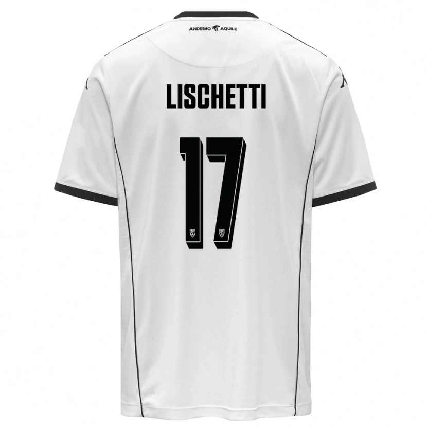 Danxen Kinder Lorenzo Lischetti #17 Weiß Schwarz Heimtrikot Trikot 2025/26 T-Shirt