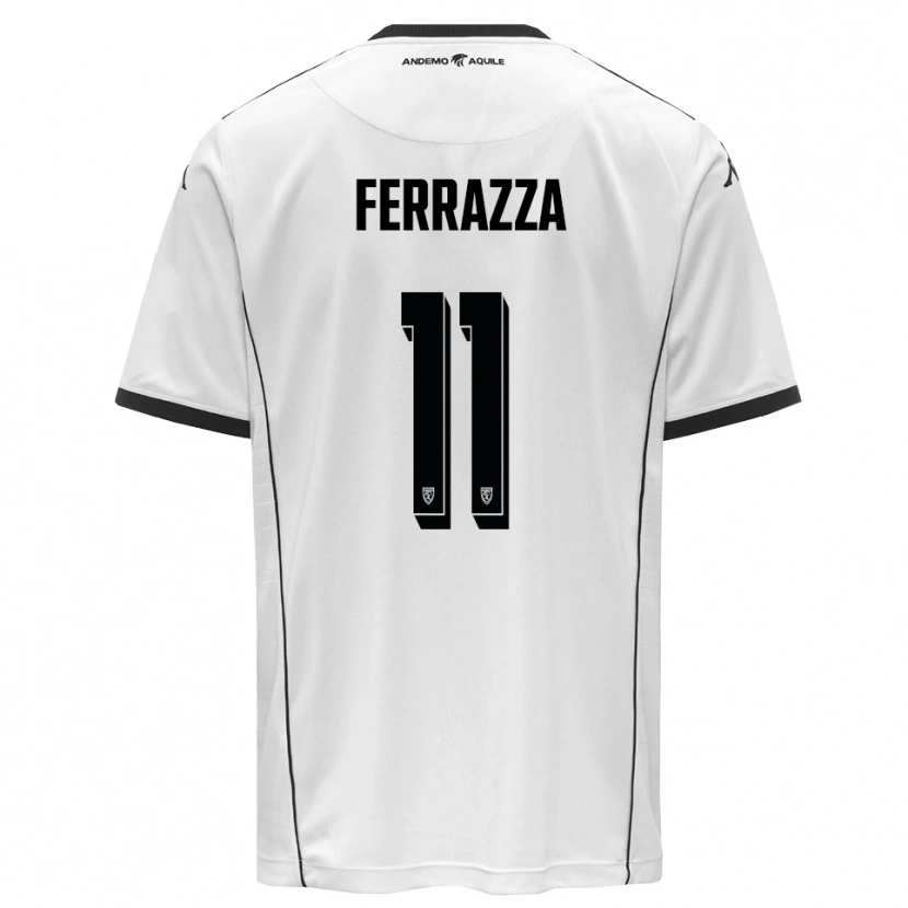 Danxen Kinder Diego Ferrazza #11 Weiß Schwarz Heimtrikot Trikot 2025/26 T-Shirt