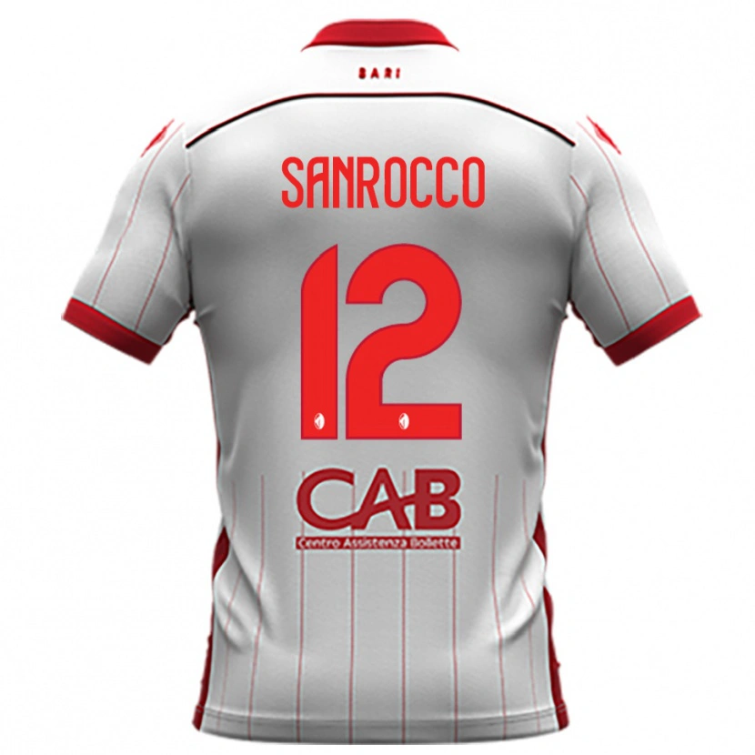 Danxen Kinder Michele Sanrocco #12 Weiß Rot Heimtrikot Trikot 2025/26 T-Shirt