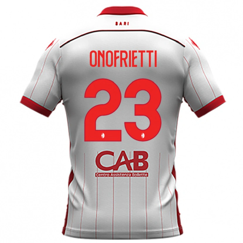 Danxen Kinder Vincenzo Onofrietti #23 Weiß Rot Heimtrikot Trikot 2025/26 T-Shirt