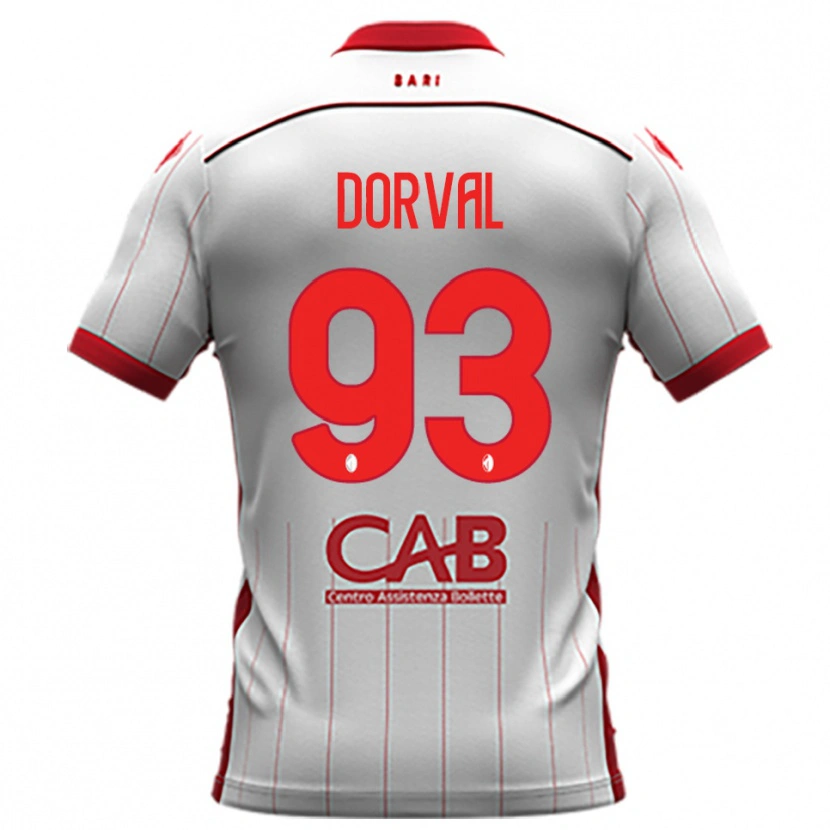 Danxen Kinder Mehdi Dorval #93 Weiß Rot Heimtrikot Trikot 2025/26 T-Shirt