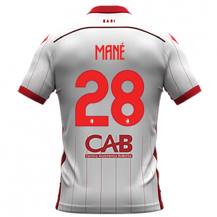 Danxen Kinder Moussa Mané #28 Weiß Rot Heimtrikot Trikot 2025/26 T-Shirt