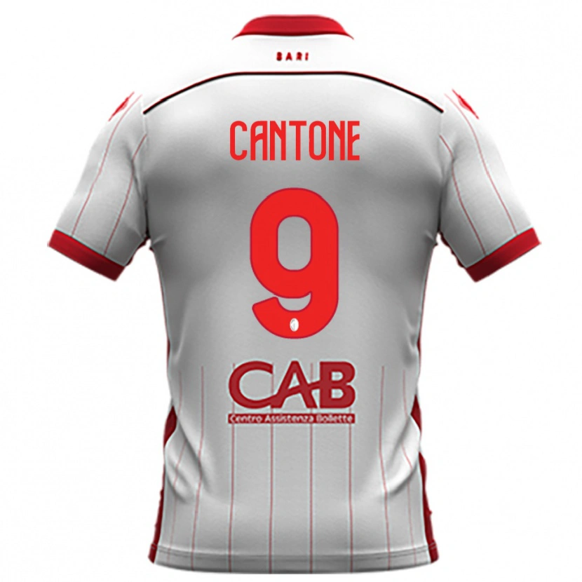 Danxen Kinder Thomas Cantone #9 Weiß Rot Heimtrikot Trikot 2025/26 T-Shirt