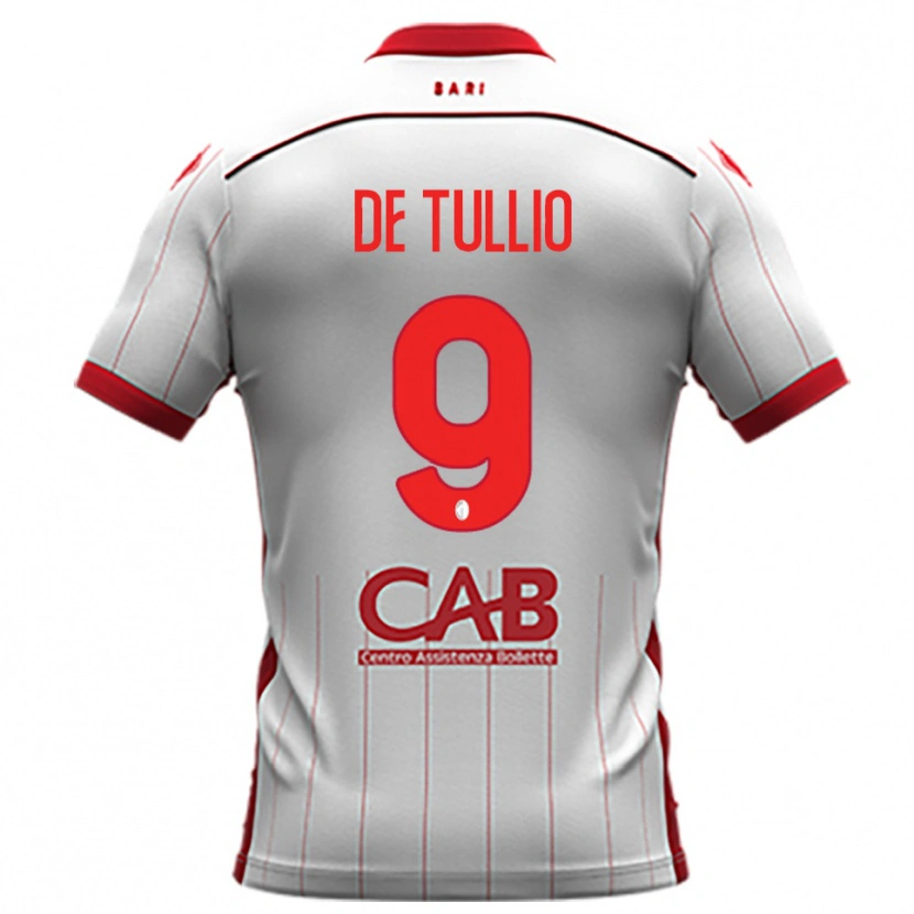 Danxen Kinder Domenico De Tullio #9 Weiß Rot Heimtrikot Trikot 2025/26 T-Shirt
