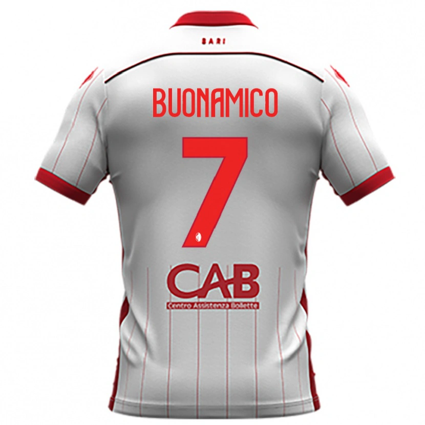 Danxen Kinder Alessandro Buonamico #7 Weiß Rot Heimtrikot Trikot 2025/26 T-Shirt