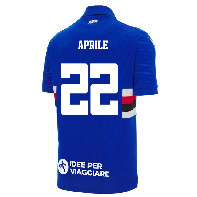 Danxen Kinder Roberta Aprile #22 Blau Weiß Heimtrikot Trikot 2025/26 T-Shirt