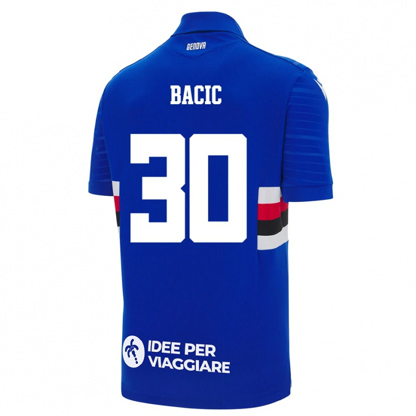 Danxen Kinder Mateo Bacic #30 Blau Weiß Heimtrikot Trikot 2025/26 T-Shirt