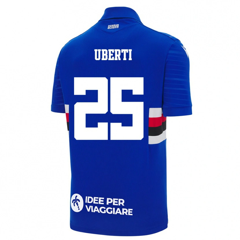 Danxen Kinder Nicolò Uberti #25 Blau Weiß Heimtrikot Trikot 2025/26 T-Shirt
