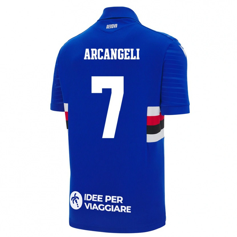 Danxen Kinder Nicole Arcangeli #7 Blau Weiß Heimtrikot Trikot 2025/26 T-Shirt