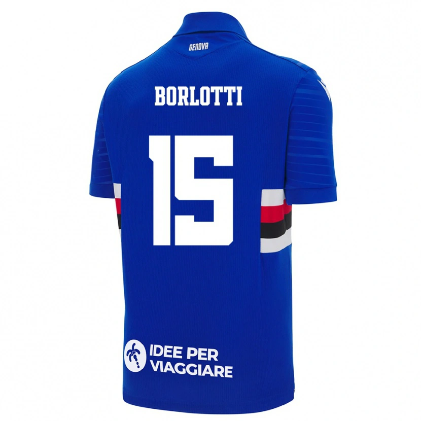 Danxen Kinder Lorenzo Borlotti #15 Blau Weiß Heimtrikot Trikot 2025/26 T-Shirt
