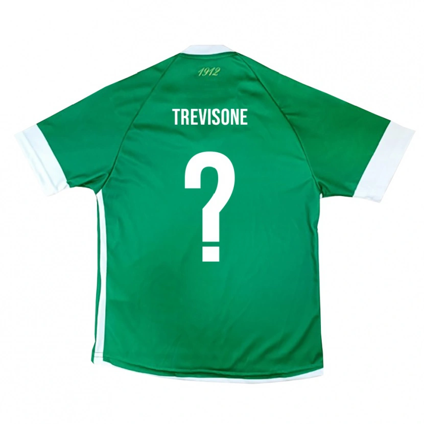 Danxen Kinder Manuel Trevisone #0 Grün Weiß Heimtrikot Trikot 2025/26 T-Shirt