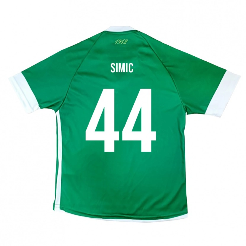 Danxen Kinder Lorenco Simic #44 Grün Weiß Heimtrikot Trikot 2025/26 T-Shirt