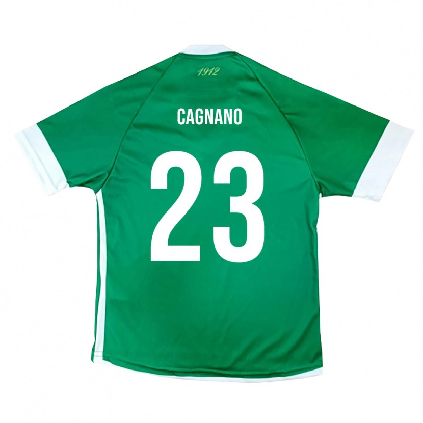 Danxen Kinder Andrea Cagnano #23 Grün Weiß Heimtrikot Trikot 2025/26 T-Shirt