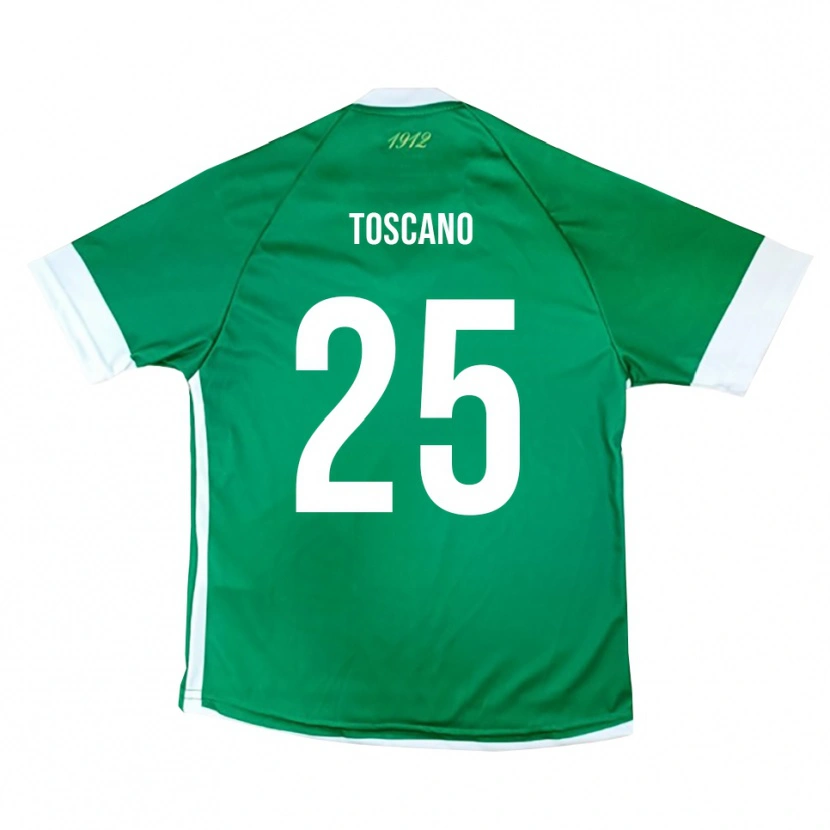Danxen Kinder Marco Toscano #25 Grün Weiß Heimtrikot Trikot 2025/26 T-Shirt