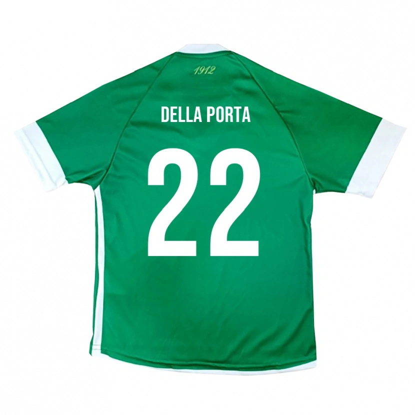 Danxen Kinder Simone Della Porta #22 Grün Weiß Heimtrikot Trikot 2025/26 T-Shirt