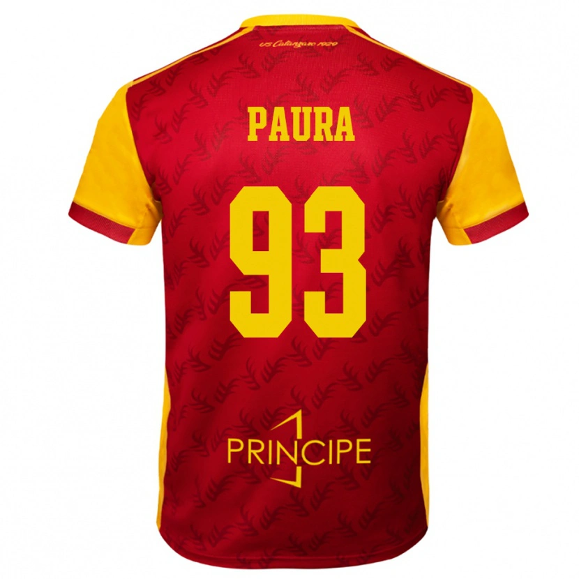 Danxen Kinder Mario Paura #93 Gelb Rot Heimtrikot Trikot 2025/26 T-Shirt