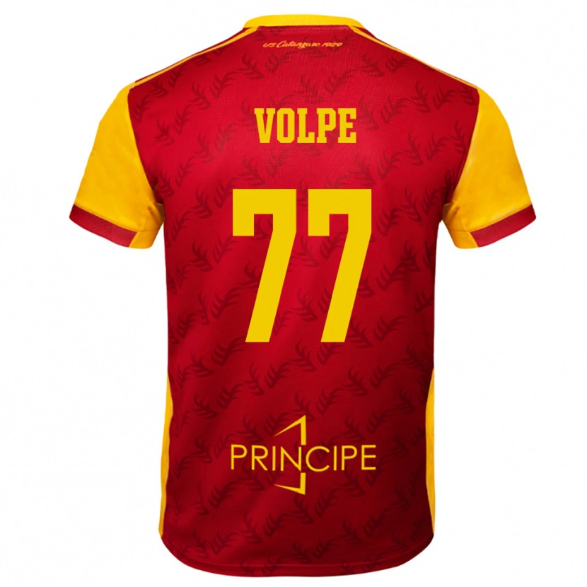 Danxen Kinder Giovanni Volpe #77 Gelb Rot Heimtrikot Trikot 2025/26 T-Shirt