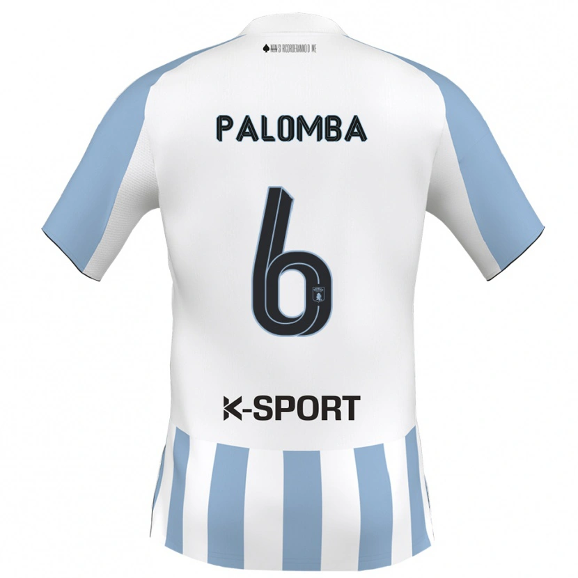 Danxen Kinder Luigi Palomba #6 Weiß Himmelblau Heimtrikot Trikot 2025/26 T-Shirt