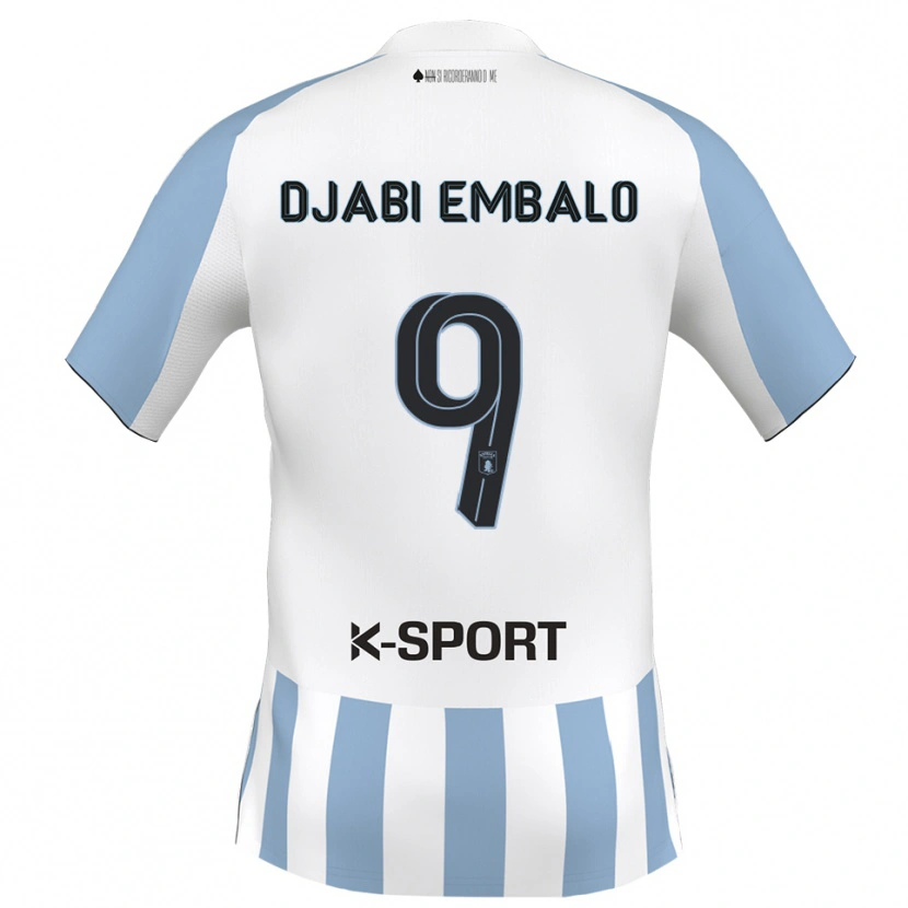 Danxen Kinder Adulai Djabi Embalo #9 Weiß Himmelblau Heimtrikot Trikot 2025/26 T-Shirt