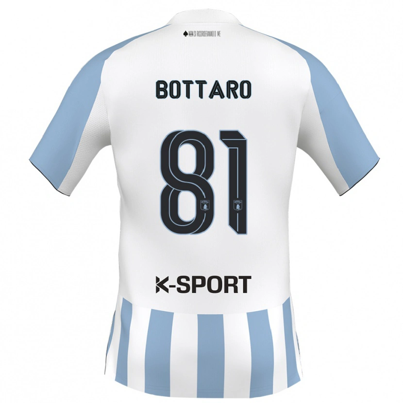 Danxen Kinder Andrea Bottaro #81 Weiß Himmelblau Heimtrikot Trikot 2025/26 T-Shirt
