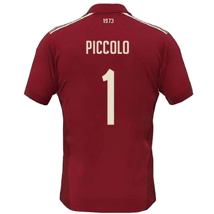 Danxen Kinder Giacomo Piccolo #1 Burgunderrot Weiß Heimtrikot Trikot 2025/26 T-Shirt