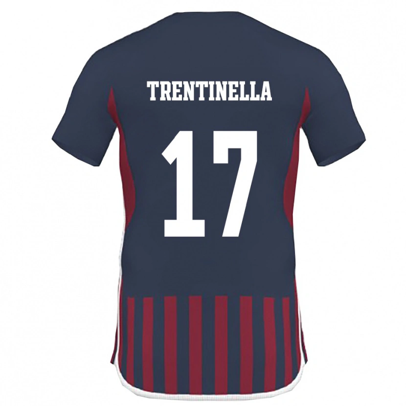 Danxen Kinder Marco Trentinella #17 Marineblau Rot Heimtrikot Trikot 2025/26 T-Shirt