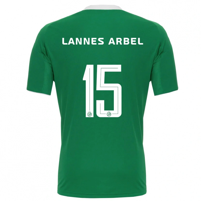 Danxen Kinder Tomer Lannes Arbel #15 Grün Weiß Heimtrikot Trikot 2025/26 T-Shirt