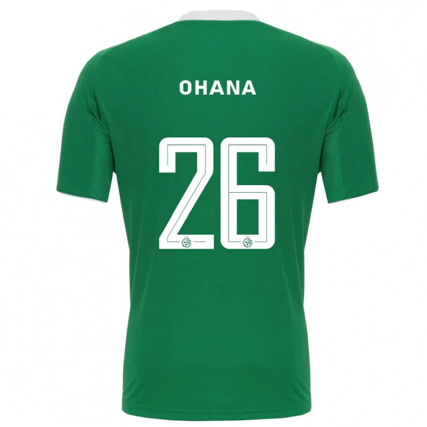 Danxen Kinder Michael Ohana #26 Grün Weiß Heimtrikot Trikot 2025/26 T-Shirt