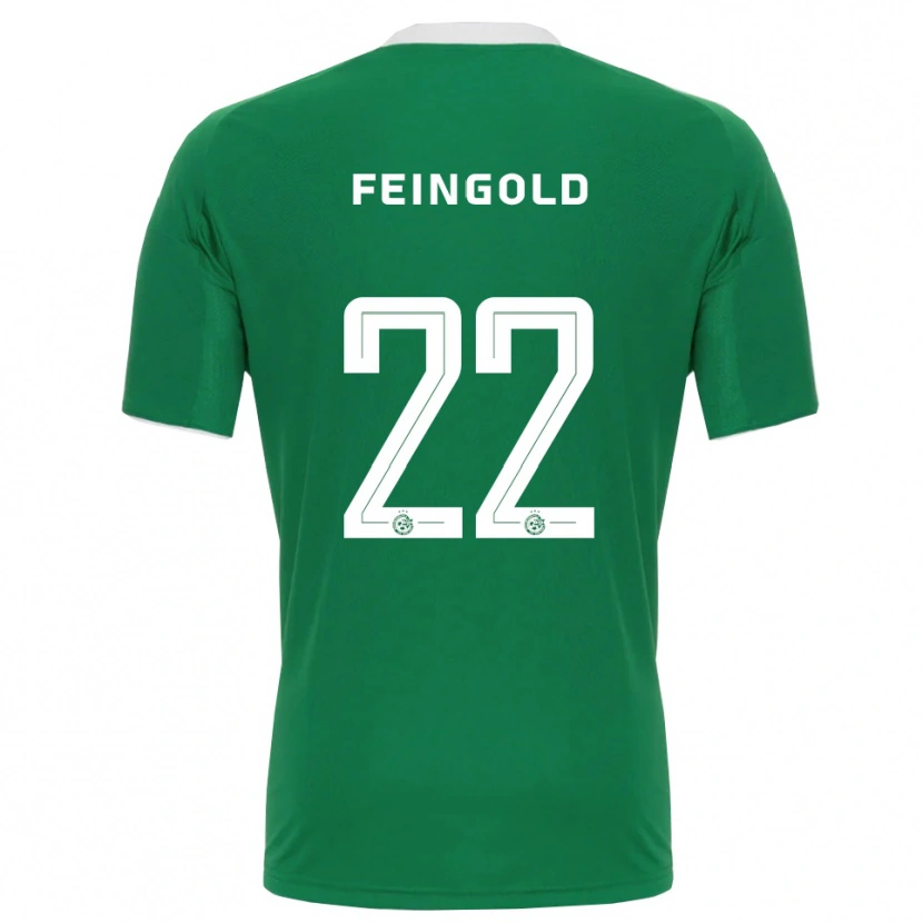 Danxen Kinder Ilay Feingold #22 Grün Weiß Heimtrikot Trikot 2025/26 T-Shirt