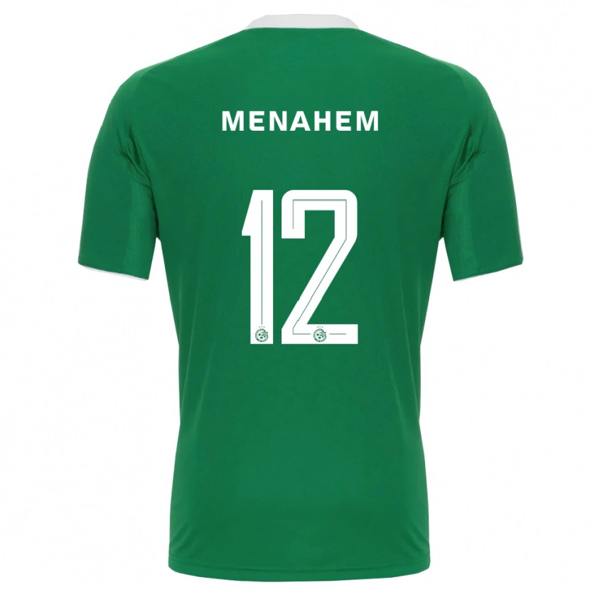 Danxen Kinder Sun Menahem #12 Grün Weiß Heimtrikot Trikot 2025/26 T-Shirt