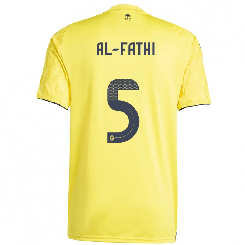 Danxen Kinder Layan Al-Fathi #5 Gelb Schwarz Heimtrikot Trikot 2025/26 T-Shirt