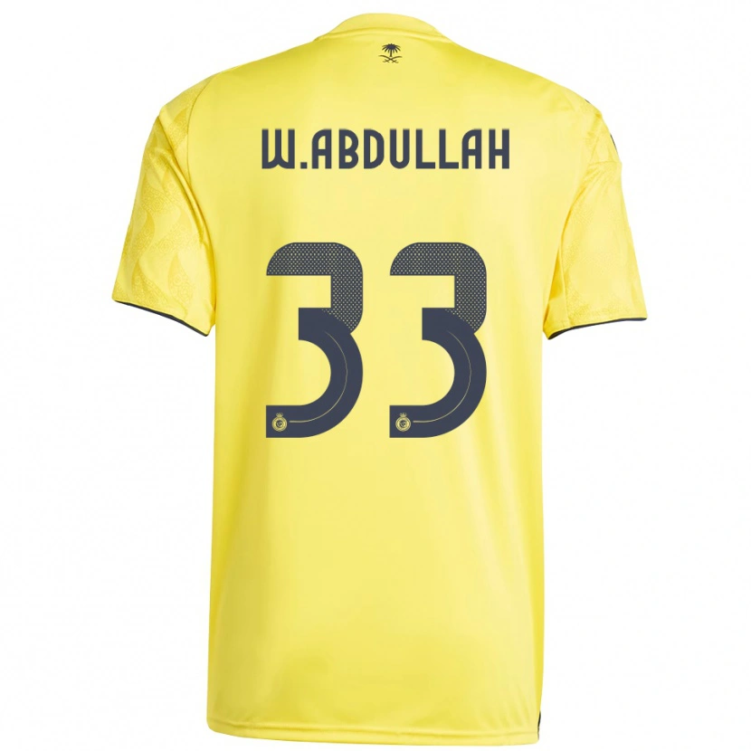 Danxen Kinder Waleed Abdullah #33 Gelb Schwarz Heimtrikot Trikot 2025/26 T-Shirt